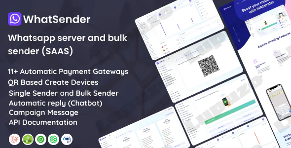 WhatSender - Whatsapp server and bulk sender (SAAS)