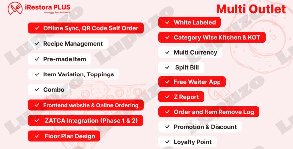 iRestora PLUS Multi Outlet - Next Gen Restaurant POS